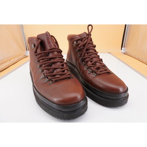 Allen Edmonds Knox High Brown Leather Sneaker Boot Size 9.5 New Ultralight $475 - Picture 3 of 9